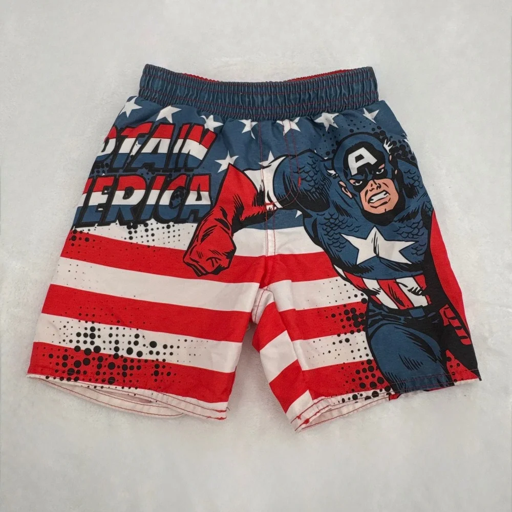 Old Navy Collectables Swim Trunks Toddler 18-24 Months Marvel Captain America